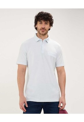 Polo Para Hombre Cuello Tejido Con Bolsillo Color Azul Claro Marca Patprimo #44112655