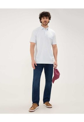 Polo Para Hombre Cuello Tejido Con Bolsillo Color Azul Claro Marca Patprimo #44112655