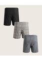 Pack X3 Boxer Amplio Plano Preteñido En Poli-Algodón X3 Para Hombre Surtido Patprimo de Patprimo