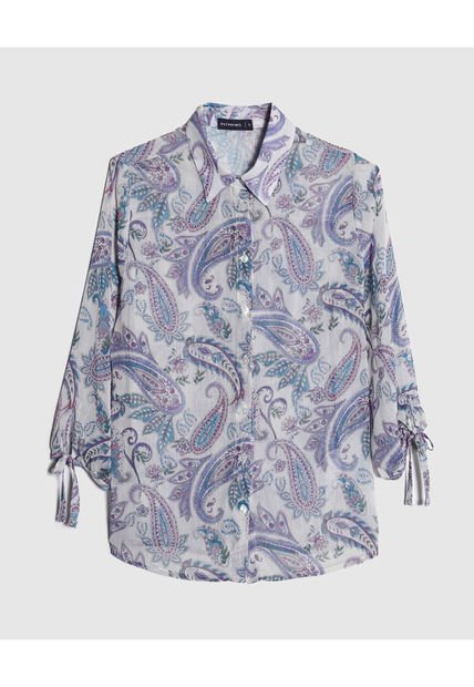 Camisa Para Mujer Manga 3/4 Color Azul  Marca Patprimo #30010624