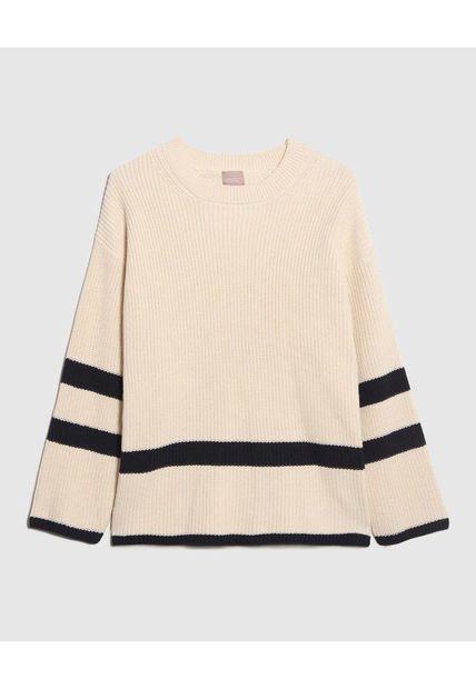 Saco Para Mujer Cuello Redondo Color Crema Marca Patprimo #14330222