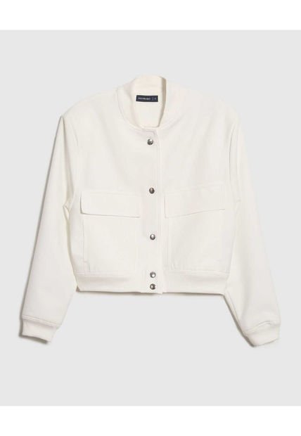 Chaqueta Para Mujer Bomber Color Crema Marca Patprimo #30080543