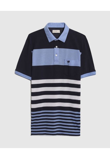 Polo Para Hombre Cuello Maquina Con Bolsillo Color Azul Oscuro Marca Patprimo #44112645