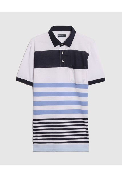Polo Para Hombre Cuello Maquina Con Bolsillo Color Blanco Marca Patprimo #44112645
