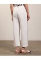 Pantalón Culotte Amplio Elegante  Para Mujer Blanco Patprimo de Patprimo