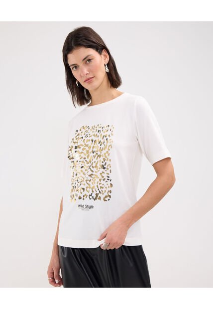 Camiseta Para Mujer Manga Corta Color Blanco Marca Patprimo #30093580