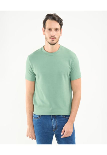 Camiseta Para Hombre Manga Corta Color Verde  Marca Patprimo #44090916