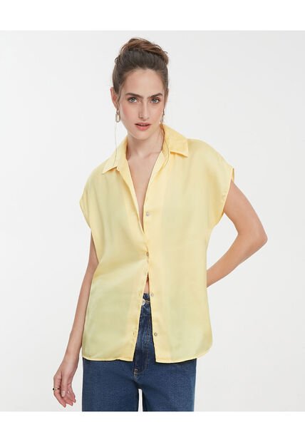 Blusa Para Mujer Manga Sisa Color Amarillo  Marca Patprimo #30123207