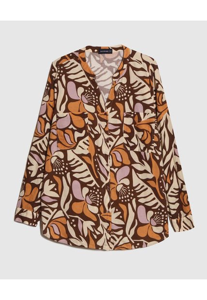Blusa Para Mujer Manga Larga Color Café  Marca Patprimo #14121386
