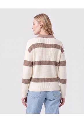 Saco Tejido Tipo Polo Para Mujer  Para Mujer Blanco Patprimo