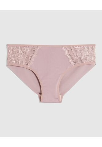 Panty Hipster Con Encaje  Para Mujer Rosa Patprimo Patprimo
