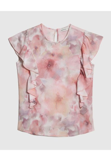 Blusa Para Mujer Manga Corta Color Rosa Marca Patprimo #30123409