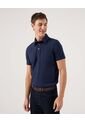 Polo Unicolor Cuello Duro  Para Hombre Azul Patprimo de Patprimo