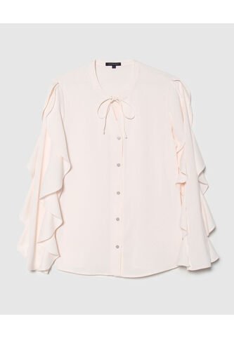 Blusa Para Mujer Manga Larga Color Blanco Marca Patprimo #30123146 Patprimo