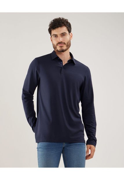 Polo Para Hombre Cuello Maquina Sin Bolsillo Color Azul  Marca Patprimo #44112554