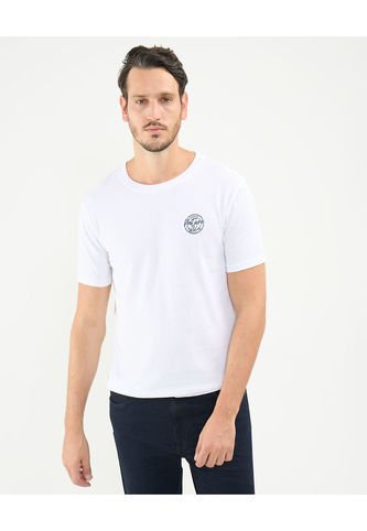 Camiseta Para Hombre Manga Corta Color Blanco Marca Patprimo #44090917 Patprimo