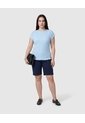 Camiseta De Textura Ligera Para Mujer Curvy  Para Mujer Azul Patprimo de Patprimo