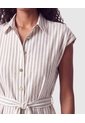 Vestido Camisero Midi Con Cinturón Mujer  Para Mujer Café Patprimo de Patprimo