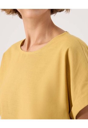 Blusa Para Mujer Manga Corta Color Amarillo Marca Patprimo #30123631