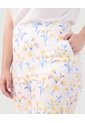 Pantalón Recto Tiro Alto Mujer Curvy  Para Mujer Amarillo Patprimo de Patprimo