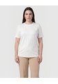 Camiseta Texturizada Cuello Redondo Mujer Curvy  Para Mujer Blanco Patprimo de Patprimo