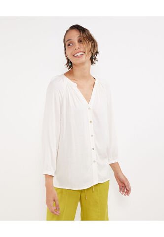 Blusa Para Mujer Manga 3/4 Color Blanco Marca Patprimo #30123270 Patprimo