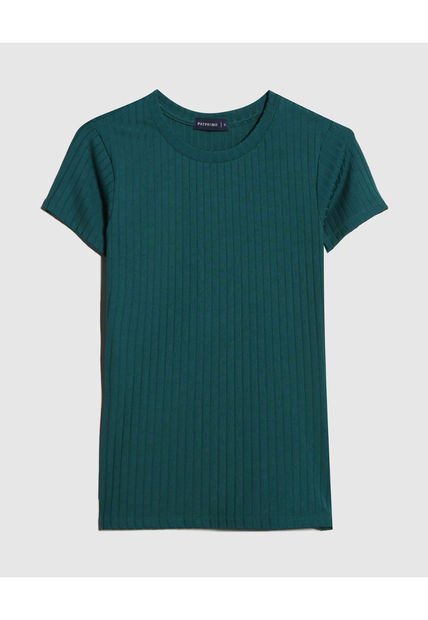 Camiseta Para Mujer Manga Corta Cuello Redondo Color Verde  Marca Patprimo #30093640
