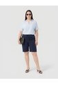 Blusa Casual Con Cuello Camisero Mujer Curvy  Para Mujer Azul Patprimo de Patprimo