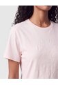 Camiseta Con Diseño Relieve Mujer  Para Mujer Rosa Patprimo de Patprimo