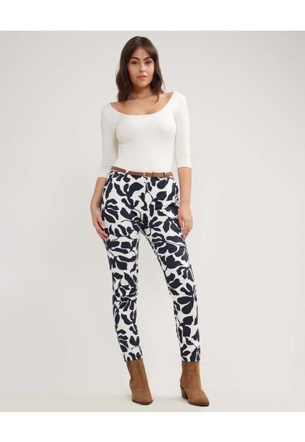 Pantalon De Mujer Patprimo Color Azul  En Algodón #30071856