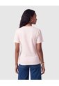 Camiseta Con Diseño Relieve Mujer  Para Mujer Rosa Patprimo de Patprimo