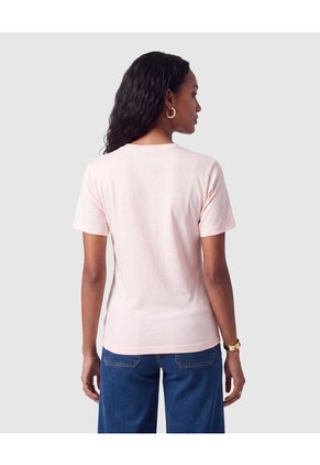 Camiseta Con Diseño Relieve Mujer Para Mujer Rosa Patprimo