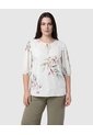 Blusa Manga Tres Cuartos Con Lazos Mujer Curvy  Para Mujer Verde Patprimo de Patprimo