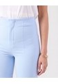 Pantalón Ajustado De Tiro Alto Mujer  Para Mujer Azul Patprimo de Patprimo