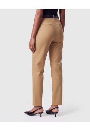 Pantalón Recto Clásico Mujer Para Mujer Amarillo Patprimo