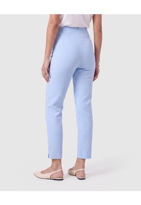 Pantalón Ajustado De Tiro Alto Mujer Para Mujer Azul Patprimo
