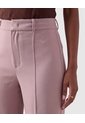 Pantalón Wide Leg Con Costura Mujer  Para Mujer Beige Patprimo de Patprimo