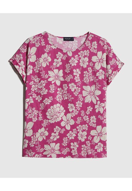 Blusa Para Mujer Manga Corta Color Rosa Marca Patprimo #30123395