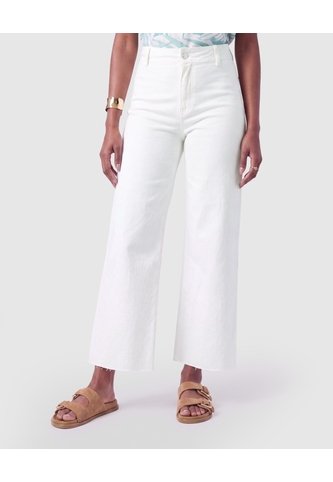 Jeans Culotte De Tiro Alto Mujer  Para Mujer Blanco Patprimo Patprimo