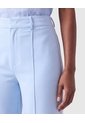 Pantalón Wide Leg Con Costura Mujer  Para Mujer Azul Patprimo de Patprimo