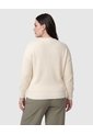 Cárdigan De Punto Con Textura Para Mujer Curvy  Para Mujer Crema Patprimo de Patprimo