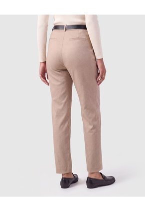 Pantalón Chino Con Cinturón Mujer Para Mujer Café Patprimo