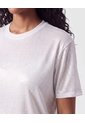 Camiseta Manga Corta Metalizada Mujer  Para Mujer Gris Patprimo de Patprimo