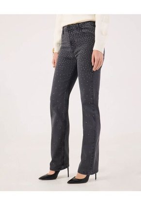 Jean Para Mujer Straight Color Gris Marca Patprimo #30160441