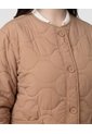 Chaqueta Acolchada Ligera Mujer Curvy  Para Mujer Café Patprimo de Patprimo