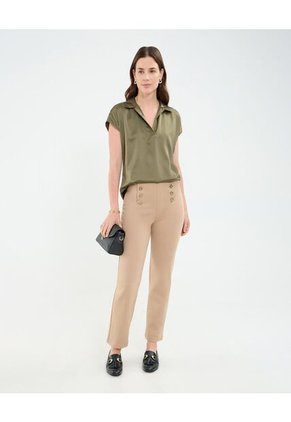 Blusa Para Mujer Manga Corta Color Verde Marca Patprimo #30123491