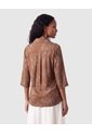 Blusa Manga Tres Cuartos Para Mujer  Para Mujer Café Patprimo de Patprimo