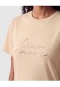 Camiseta Con Detalle Frontal Mujer  Para Mujer Café Patprimo de Patprimo
