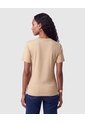 Camiseta Con Detalle Frontal Mujer  Para Mujer Café Patprimo de Patprimo