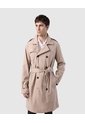 Chaqueta Trench Coat Unicolor  Para Hombre Café Patprimo de Patprimo